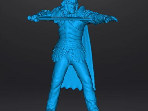 EVIL ASH MINIATURE MODEL FOR FANTASY OR HORROR GAMES RPG DND 3D Print Model