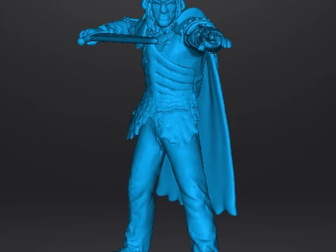 EVIL ASH MINIATURE MODEL FOR FANTASY OR HORROR GAMES RPG DND 3D Print Model
