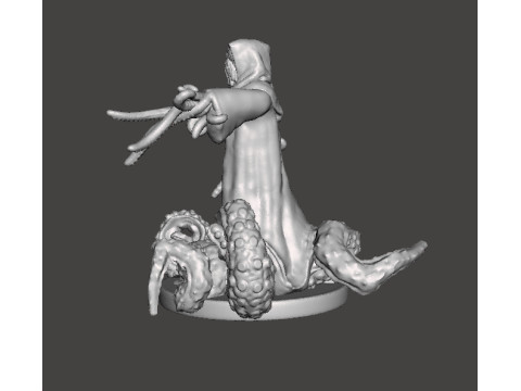 SPAWN CULTIST WITH TENTACLES MINIATURE MODEL FIGURE FOR FANTASY HORROR GAMES RPG DND 3D 打印模型