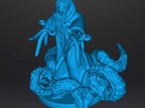 SPAWN CULTIST WITH TENTACLES MINIATURE MODEL FIGURE FOR FANTASY HORROR GAMES RPG DND 3D 打印模型