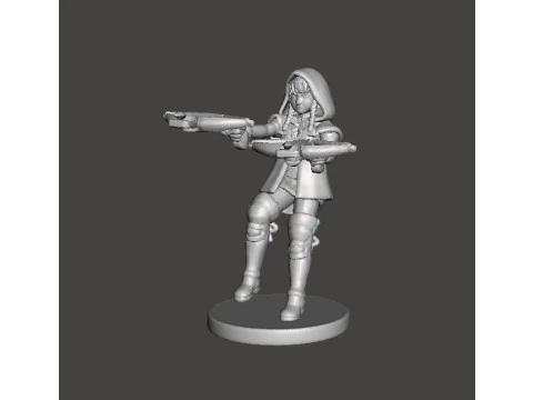 LINKLE 双弩微型模型奇幻游戏角色扮演 DND 3D 打印模型