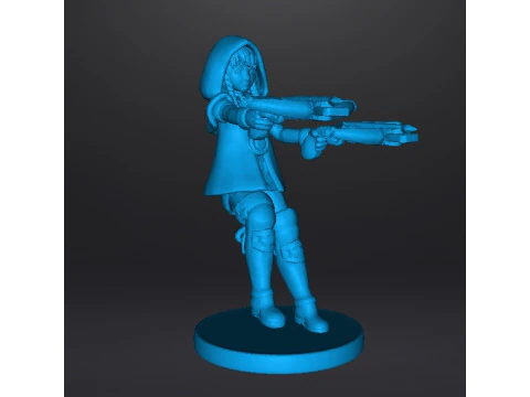 LINKLE DUAL CROSSBOWS MINIATURE MODEL FANTASY GAMES RPG DND 3D Print Model