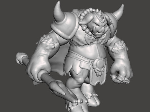 GANON MONSTER MINIATURE MODEL FOR FANTASY GAMES RPG AND DND Modèles 3D en vedette