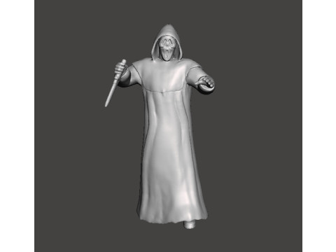SCREAM GHOSTFACE MINIATURE MODEL FOR HORROR FANTASY GAMES RPG DND 3D Принт Модель