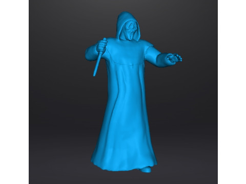 SCREAM GHOSTFACE MINIATURE MODEL FOR HORROR FANTASY GAMES RPG DND 3D Принт Модель
