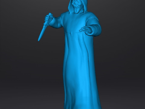 SCREAM GHOSTFACE MINIATURE MODEL FOR HORROR FANTASY GAMES RPG DND 3D Принт Модель