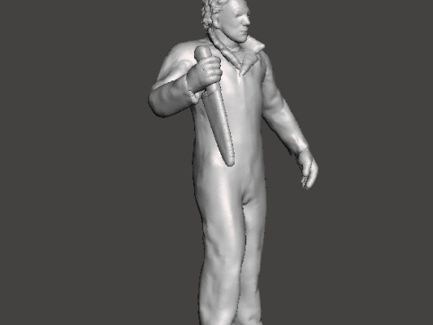 MICHAEL MYERS MINIATURE MODEL FOR HORROR FANTASY GAMES RPG DND 3D Baskı Modeli