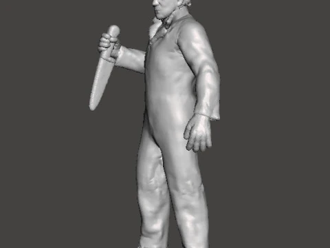 MICHAEL MYERS MINIATURE MODEL FOR HORROR FANTASY GAMES RPG DND 3D Print Model