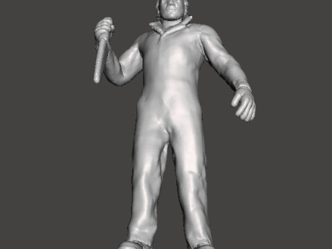 MICHAEL MYERS MINIATURE MODEL FOR HORROR FANTASY GAMES RPG DND 3D Baskı Modeli