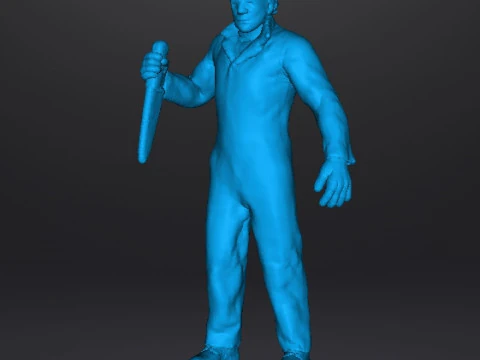 MICHAEL MYERS MINIATURE MODEL FOR HORROR FANTASY GAMES RPG DND 3D Print Model