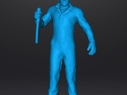 MICHAEL MYERS MINIATURE MODEL FOR HORROR FANTASY GAMES RPG DND 3D Baskı Modeli