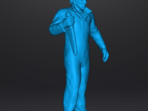 MICHAEL MYERS MINIATURE MODEL FOR HORROR FANTASY GAMES RPG DND 3D Baskı Modeli