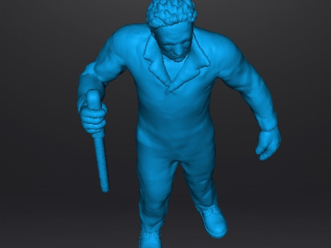 MICHAEL MYERS MINIATURE MODEL FOR HORROR FANTASY GAMES RPG DND 3D Baskı Modeli