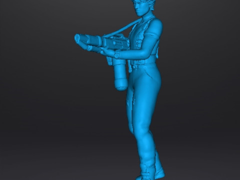 RIPLEY MINIATURE MODEL FOR SCIFI AND FANTASY GAMES RPG DND 3D Print Model