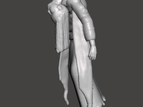 BROKEN NECK GHOST GIRL MINIATURE MODEL FOR HORROR FANTASY GAMES RPG DND 3D Baskı Modeli