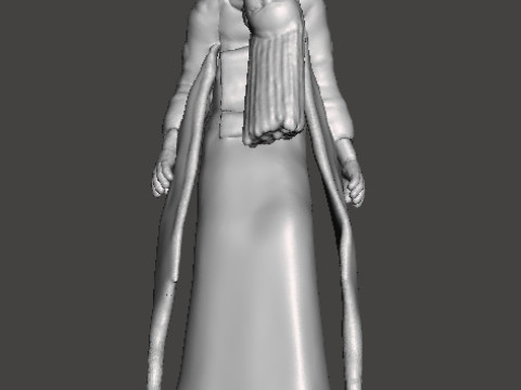BROKEN NECK GHOST GIRL MINIATURE MODEL FOR HORROR FANTASY GAMES RPG DND 3D Baskı Modeli