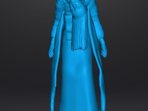 BROKEN NECK GHOST GIRL MINIATURE MODEL FOR HORROR FANTASY GAMES RPG DND 3D Baskı Modeli