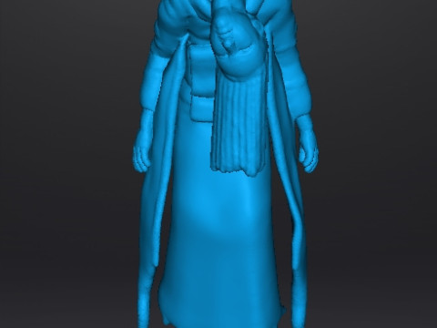 BROKEN NECK GHOST GIRL MINIATURE MODEL FOR HORROR FANTASY GAMES RPG DND 3D Baskı Modeli