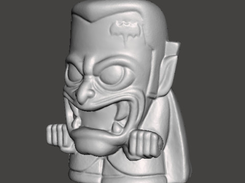 DRACULA CHIBI HALLOWEEN VINTAGE FIGURE MODEL STATUE ORNAMENT Model Cetak 3D