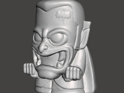 DRACULA CHIBI HALLOWEEN VINTAGE FIGURE MODEL STATUE ORNAMENT 3D Print Model
