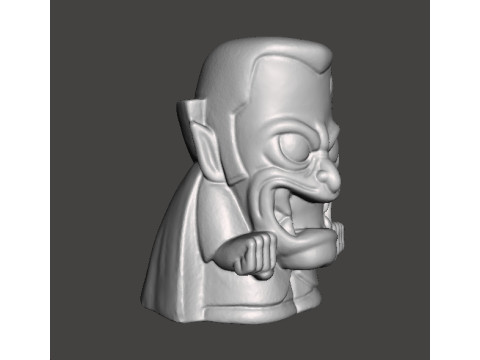 DRACULA CHIBI HALLOWEEN VINTAGE FIGURE MODEL STATUE ORNAMENT Model Cetak 3D