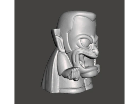DRACULA CHIBI HALLOWEEN VINTAGE FIGURE MODEL STATUE ORNAMENT 3D Print Model