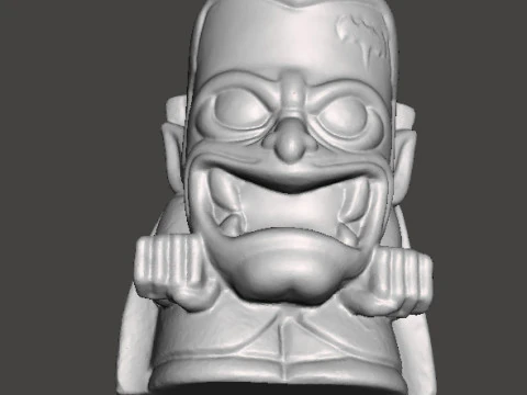 DRACULA CHIBI HALLOWEEN VINTAGE FIGURE MODEL STATUE ORNAMENT 3D Print Model