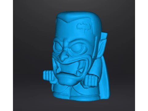 DRACULA CHIBI HALLOWEEN VINTAGE FIGURE MODEL STATUE ORNAMENT 3D Print Model