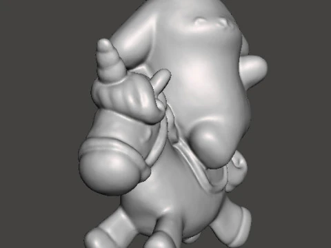 ユニコーン PVC フィギュアモデル玩具彫刻のポムポムプリン 3Dプリントモデル