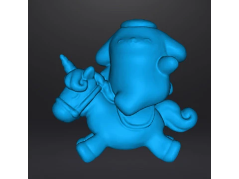 ユニコーン PVC フィギュアモデル玩具彫刻のポムポムプリン 3Dプリントモデル