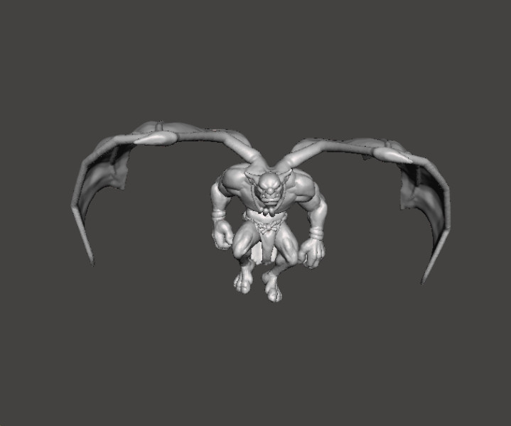GARGOYLE MINION MINIATURE MODEL FOR FANTASY GAMES RPG DND 3D Baskı Modeli .c4d .max .obj .3ds .fbx .stl .blend