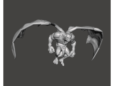 GARGOYLE MINION MINIATURE MODEL FOR FANTASY GAMES RPG DND 3D Baskı Modeli