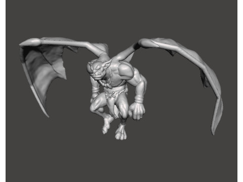 GARGOYLE MINION MINIATURE MODEL FOR FANTASY GAMES RPG DND 3D Baskı Modeli