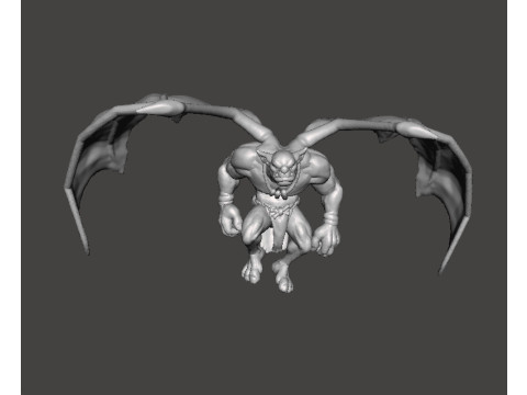 GARGOYLE MINION MINIATURE MODEL FOR FANTASY GAMES RPG DND 3D Baskı Modeli