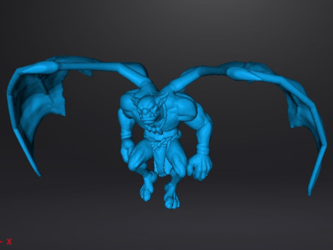 GARGOYLE MINION MINIATURE MODEL FOR FANTASY GAMES RPG DND 3D Baskı Modeli
