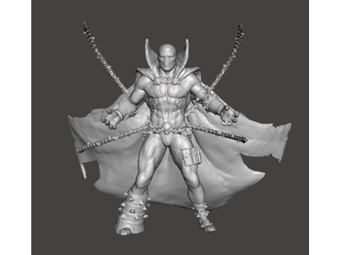 SPAWN CHAIN ATTACK MINIATURE MODEL FOR FANTASY OR SUPERHERO GAMES RPG DND 3D Принт Модель