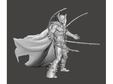 SPAWN CHAIN ATTACK MINIATURE MODEL FOR FANTASY OR SUPERHERO GAMES RPG DND 3D Print Model