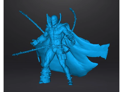 SPAWN CHAIN ATTACK MINIATURE MODEL FOR FANTASY OR SUPERHERO GAMES RPG DND 3D Print Model