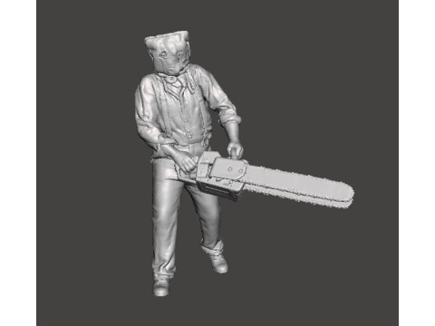 RE4 GIANT CHAINSAW MAN MINIATURE MODEL FOR HORROR OR FANTASY GAMES RPG DND 3D Print Model