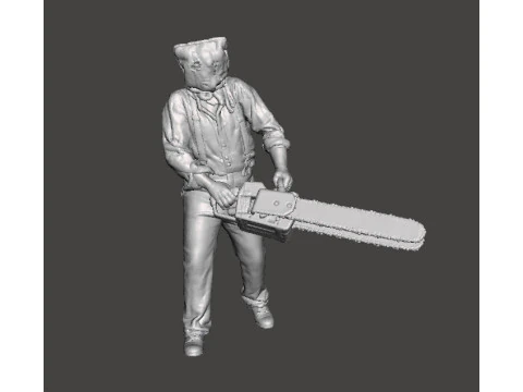 RE4 GIANT CHAINSAW MAN MINIATUURMODEL VOOR HORROR OF FANTASY GAMES RPG DND 3D printmodel