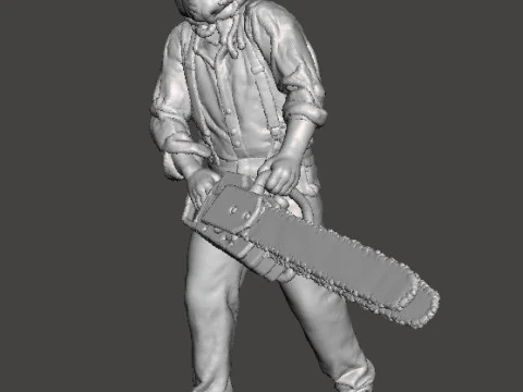 RE4 GIANT CHAINSAW MAN MINIATURE MODEL FOR HORROR OR FANTASY GAMES RPG DND 3D Print Model