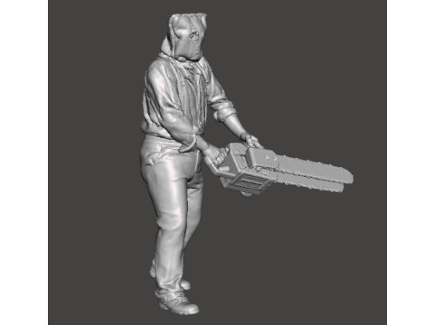 RE4 GIANT CHAINSAW MAN MINIATURE MODEL FOR HORROR OR FANTASY GAMES RPG DND Modelo de impresión 3D