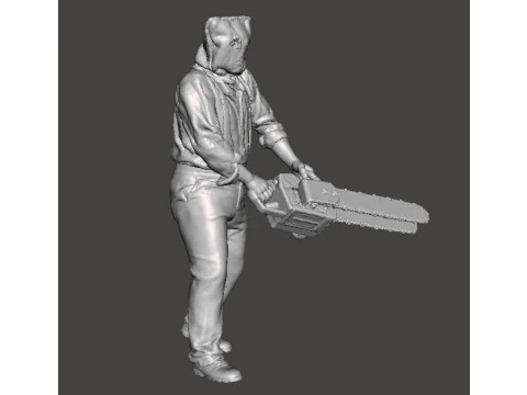 RE4 GIANT CHAINSAW MAN MINIATURE MODEL FOR HORROR OR FANTASY GAMES RPG DND 3D Print Model
