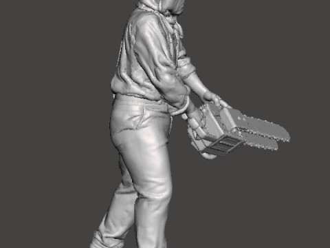 RE4 GIANT CHAINSAW MAN MINIATURE MODEL FOR HORROR OR FANTASY GAMES RPG DND Modelo de impresión 3D