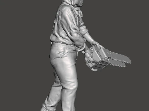 RE4 GIANT CHAINSAW MAN MINIATURE MODEL FOR HORROR OR FANTASY GAMES RPG DND 3D Print Model