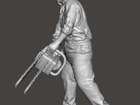 RE4 GIANT CHAINSAW MAN MINIATURE MODEL FOR HORROR OR FANTASY GAMES RPG DND Modelo de impresión 3D