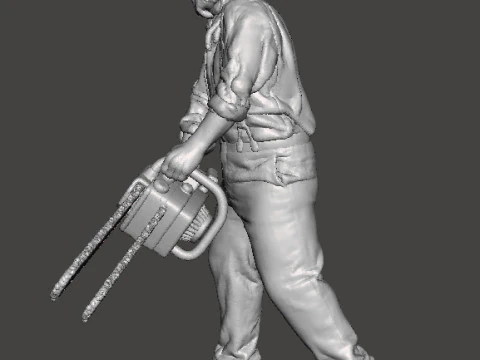 RE4 GIANT CHAINSAW MAN MINIATURE MODEL FOR HORROR OR FANTASY GAMES RPG DND 3D Print Model