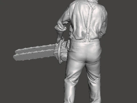 RE4 GIANT CHAINSAW MAN MINIATURE MODEL FOR HORROR OR FANTASY GAMES RPG DND 3D Print Model