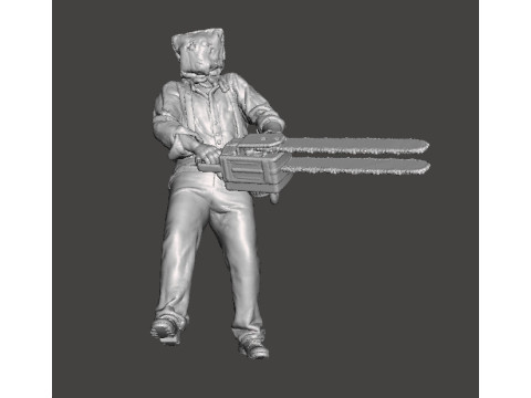 RE4 GIANT CHAINSAW MAN MINIATURE MODEL FOR HORROR OR FANTASY GAMES RPG DND Modelo de impresión 3D