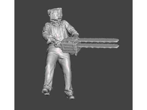 RE4 GIANT CHAINSAW MAN MINIATURE MODEL FOR HORROR OR FANTASY GAMES RPG DND 3D Print Model
